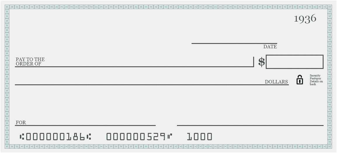 free cashiers check template